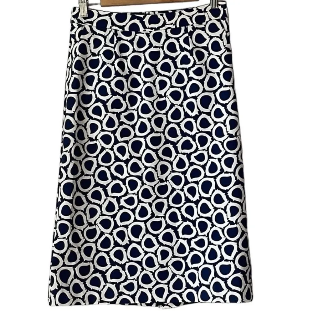 Boden Pencil Skirt Geometric Print
